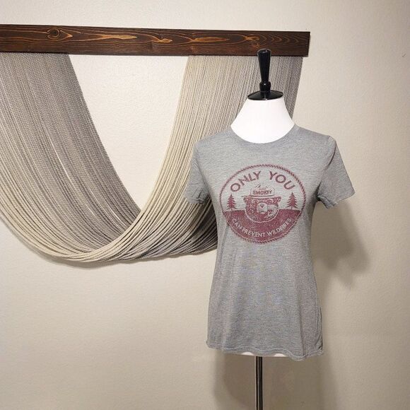 Jerry Leigh-Only You Can Prevent Forrest Fires Tee Sz S - Picture 1 of 5